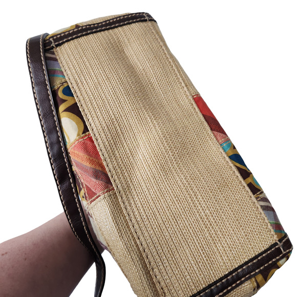 Fossil Handbag Patchwork Fabric Boho Floral Shoulder Strap - Picture 11 of 11